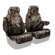 Mossy Oak seat covers installed on a 50/50 bucket row with removable headrests