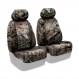 Mossy Oak seat covers installed on a 50/50 bucket row with removable headrests