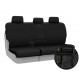 Ballistic Tactical seat covers installed on a split bench row with removable headrests