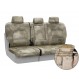 A-TACS Tactical Camo seat covers installed on a split bench row with removable headrests