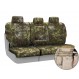 Kryptek Tactical seat covers installed on a split bench row with removable headrests 
