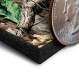 Realtree thickness with a quarter for scale