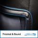 Coverking uses matching binding for a stronger and refined finish.