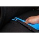 Use the included installation tool to pass the straps between/under seats and push fabric through seat