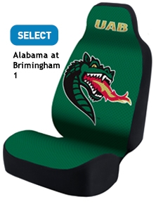 Select University of Alabama at Brimingham #1 universal fit seat cover