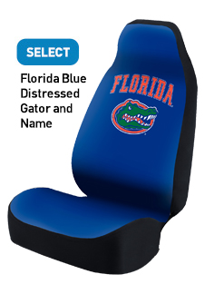 Florida Blue Distressed Gator and Name