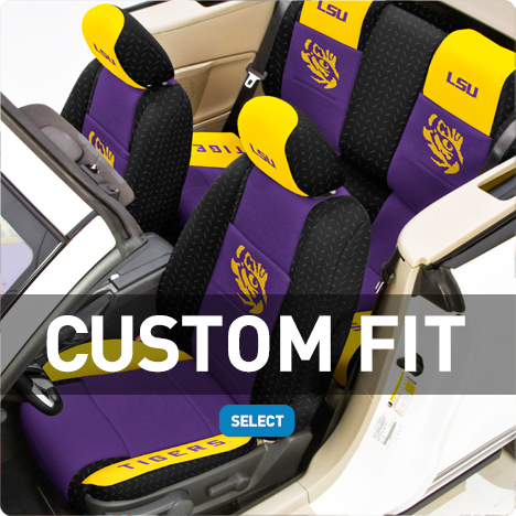 Louisiana State University Custom Fit Seat Covers