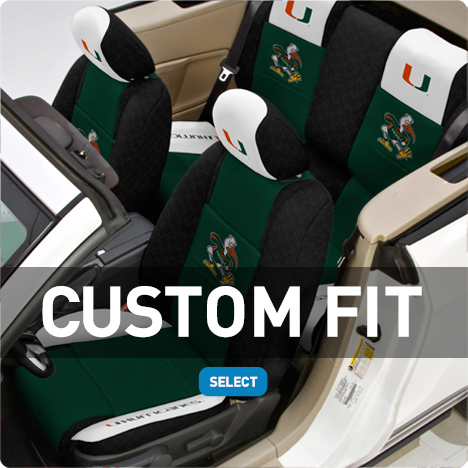 University of Miami Custom Fit Seat Covers