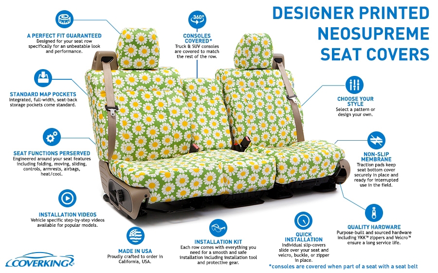 Designer Printed Neosupreme Seat Covers