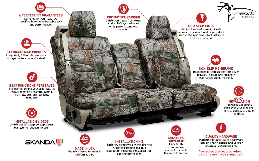 Next® Camo Seat Cover Features